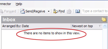 Image: An Empty Inbox