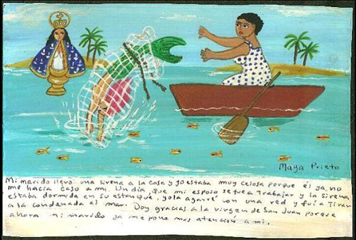 Image: Retablo - Mermaid Wife